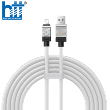 Cáp Sạc Nhanh USB to iP Baseus CoolPlay Series Fast Charging Cable USB to iP 2.4A WHITE 2M