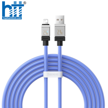 Cáp Sạc Nhanh USB to iP Baseus CoolPlay Series Fast Charging Cable USB to iP 2.4A BLUE 2M