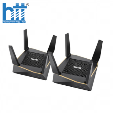 Bộ phát wifi 6 Asus Gaming RT-AX92U 2-Pack (Chuẩn AX/ AX6100Mbps/ 4 Ăng-ten ngoài/ Wifi Mesh/ Dưới 80 User)