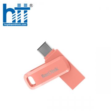 USB SanDisk 256GB USB Type C Ultra Dual Drive Go SDDDC3-256G-G46PC Màu Hồng Đào