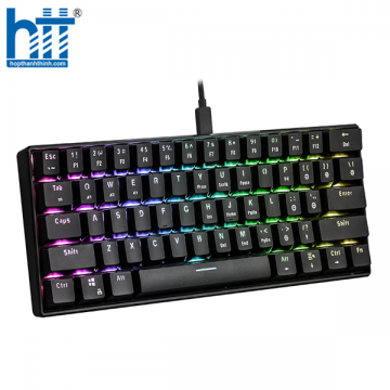 BÀN PHÍM CƠ KHÔNG DÂY EDRA EK361W V2 RGB ĐEN BLUE SW (USBC/BLUETOOTH)