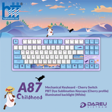 Bàn phím cơ DAREU A87 CHILDHOOD ( Red CHERRY switch )