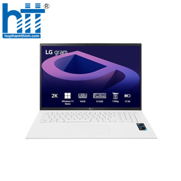 Laptop LG Gram 2022 17Z90Q-G.AH74A5 (Core™ i7-1260P | 16GB | 512GB | Intel Iris Xe | 17-inch WQXGA | Win 11 | Trắng)