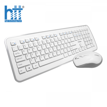 Bộ bàn phím chuột không dây Fuhlen MK880-White