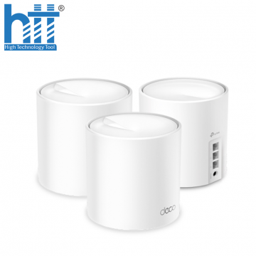 Bộ phát wifi 6 TP-Link Deco X50 3-Pack (Chuẩn AX/ AX3000Mbps/ 2 Ăng-ten ngầm/ Wifi Mesh/ Dưới 100 User)