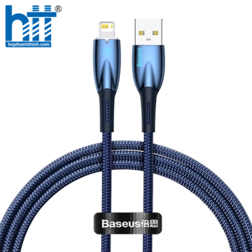 Cáp Sạc Baseus Glimmer Series Fast Charging Data Cable USB to iP 2.4A Blue 2M