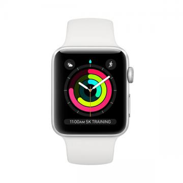 Apple Watch Series 3 (GPS 42mm) Viền Nhôm Bạc - Dây Màu Trắng