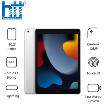 Máy tính bảng Apple IPad Gen 9 10.2 Wifi MK2P3ZA/A (256GB/ Silver)