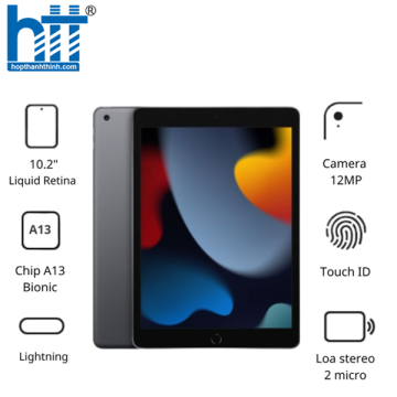 Máy tính bảng Apple IPad Gen 9 10.2 Wifi MK2N3ZA/A (256GB/ Space Gray)