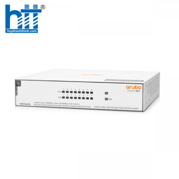 Switch Aruba Instant On 1430 8G 64W R8R46A (Gigabit (1000Mbps)/ 8 Cổng/ 8 cổng PoE/ Vỏ Thép)