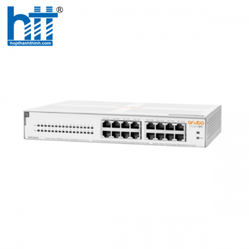 Switch Aruba Instant On 1430 16G R8R48A Class4 124W (Gigabit (1000Mbps)/ 16 Cổng/ 16 cổng PoE/ Vỏ Thép)