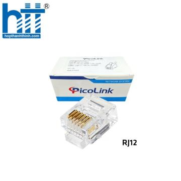 Hạt thoại Cat3 RJ12 UTP PICOLINK