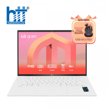 Laptop LG Gram 2022 14ZD90Q-G.AX31A5 (Core i3-1220P | 8GB | 256GB | Intel UHD Graphics | 14 inch WUXGA | Non-OS | White)