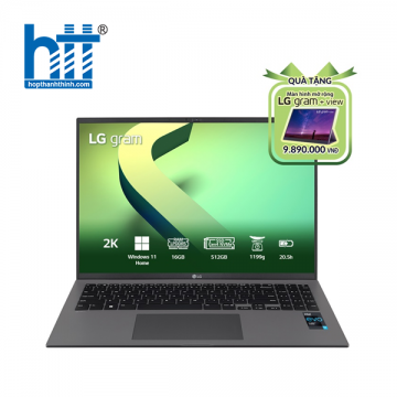 Laptop LG Gram 2022 16Z90Q-G.AH76A5 (Core™ i7-1260P | 16GB | 512GB | Iris Xe Graphics | 16 inch WQXGA | Windows 11 Home Plus | Grey)