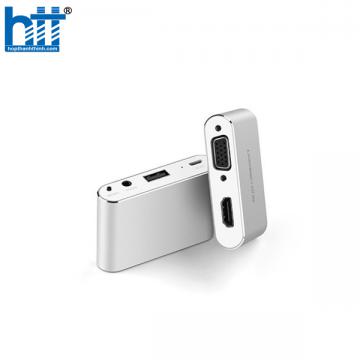 Bộ chuyển đổi Lightning Micro USB Type C sang HDMI + VGA Ugreen 30522