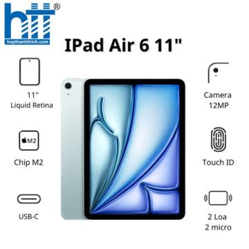 Máy tính bảng Apple IPad Air 6 11inch Wifi (8GB/ 256GB/ Blue/ MUWH3ZA/A)
