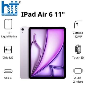 Máy tính bảng Apple IPad Air 6 11inch 5G (8GB/ 128Gb/ Purple/ MUXG3ZA/A)