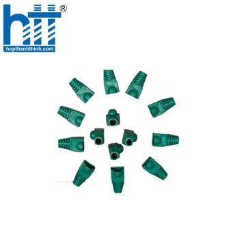 Đầu chụp Modular Plug Boot Color Cat5 Có tai Crytal Green 100c/túi