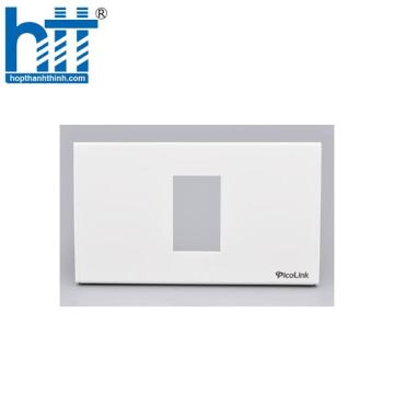 Mặt 1 cổng hình chữ nhật, trắng sứ PicoLink