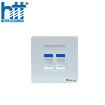 Mặt hình vuông wallpallet outlet 2 cổng PicoLink