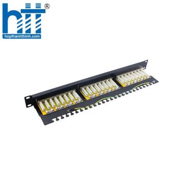 Patch Panel Cat5 24 port 1U PicoLink chuẩn 19inch lắp tủ full phụ kiện + kèm nhân