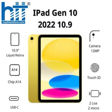 Máy tính bảng Apple IPad Gen 10 2022 10.9 Wifi MPQA3ZA/A (256GB/ Yellow)