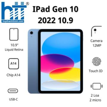 Máy tính bảng Apple IPad Gen 10 2022 10.9 Wifi MPQ93ZA/A (256GB/ Blue)