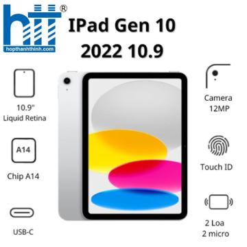 Máy tính bảng Apple IPad Gen 10 2022 10.9 Cellular MQ6T3ZA/A (256GB/ Silver)