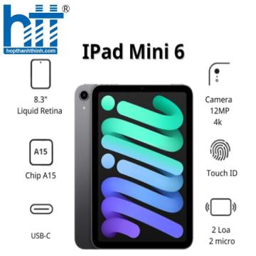 Máy tính bảng Apple IPad mini 6 Wifi (64Gb/ Space Gray/ MK7M3ZA/A)