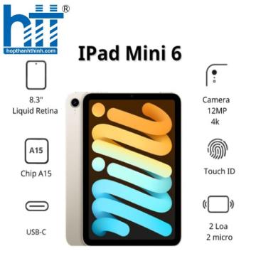 Máy tính bảng Apple IPad mini 6 Cellular (64Gb/ Starlight/ MK8C3ZA/A)