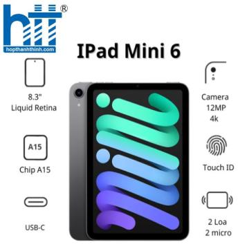 Máy tính bảng Apple IPad mini 6 Cellular (64Gb/ Space Gray/ MK893ZA/A)