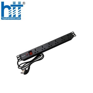 Thanh nguồn PDU Đa năng 6 ổ cắm 10A dùng cho tủ mạng 
