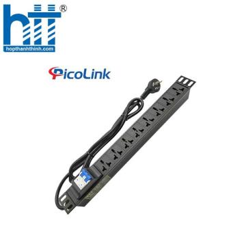 Thanh nguồn PDU Đa năng 8 ổ cắm 32A dùng cho tủ mạng có Attomat MCB