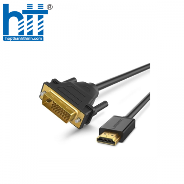 Ugreen 10165 12M màu Đen Cáp chuyển đổi HDMI sang DVI 24 + 1 thuần đồng HD106 20010165