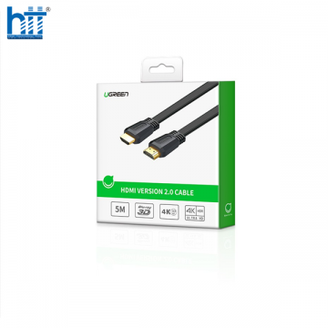 Ugreen 50820 3M màu đen Cáp tín hiệu HDMI dẹt ED015 20050820