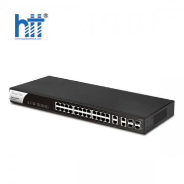Thiết bị mạng DrayTek VigorSwitch G1282 (24 port LAN Gigabit +4 SFP port gigabit)