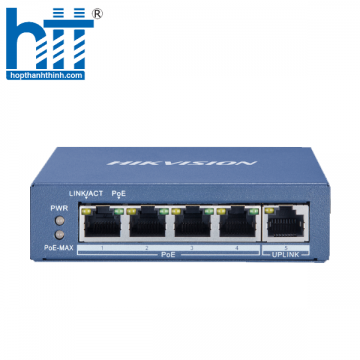 Switch GIGABIT Hi POE 4 cổng 1000Mpbs Hikvision DS-3E0505HP-E