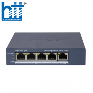 Switch mạng thông minh 4 cổng PoE Gigabit Hikvision DS-3E1505P-EI/M