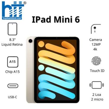 Máy tính bảng Apple IPad mini 6 Cellular (256Gb/ Starlight/ MK8H3ZA/A)