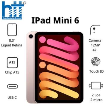Máy tính bảng Apple IPad mini 6 Cellular (256Gb/ Pink/ MLX93ZA/A)