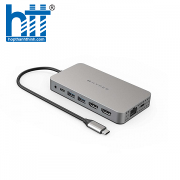 CỔNG CHUYỂN HYPERDRIVE DUAL 4K HDMI 10-IN-1 (2 MÀN HÌNH) USB-C HUB FOR MACBOOK M1/M2 HDM1H