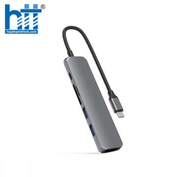 CỔNG CHUYỂN HYPERDRIVE BAR 6 IN 1 USB-C HUB FOR MACBOOK, SURFACE, PC/IPHONE 15 – HD22E