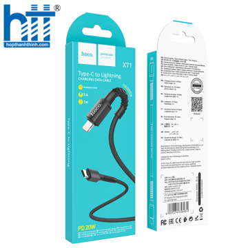 Cáp Sạc X71 Especial PD charging data cable for Lightning 1M, PD20W (Đen)