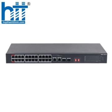 Switch PoE 24 port (hỗ trợ 2 cổng Uplink 1G + 2 cổng quang) unmanaged KX-CSW24-PFL2