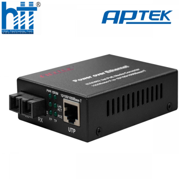 APTEK AP110-20-PoE - Gigabit PoE Media Converter