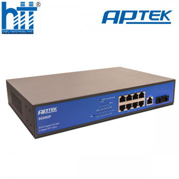 APTEK SG2082P - Switch 8 Port PoE L2 Managed Gigabit