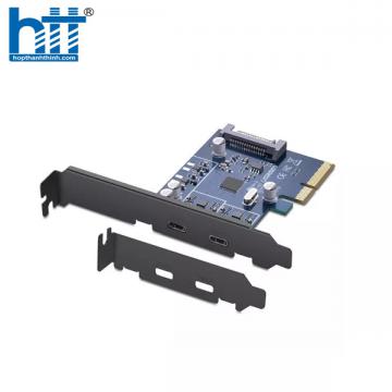 Card PCI Express sang 2 cổng USB 3.1 Type-C Ugreen 30773 chính hãng