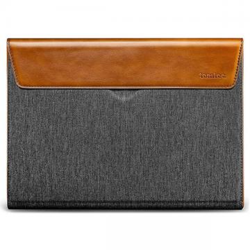 Túi chống sốc TOMTOC Premium leather 16″ gray - H15-E01Y