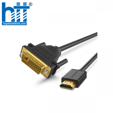 Ugreen 30116 1M màu Đen Cáp chuyển đổi HDMI sang DVI 24 + 1 thuần đồng HD106 20030116