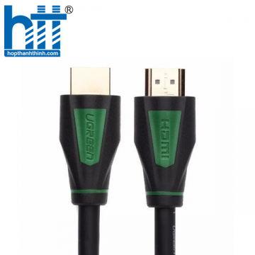 Ugreen 30189 1M màu Đen Cáp tín hiệu HDMI chuẩn 1.4 hỗ trợ phân giải 4K * 2K HD116 20030189